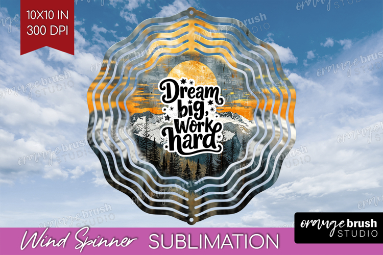Inspirational Quote Wind Spinner Sublimation PNG - Boho