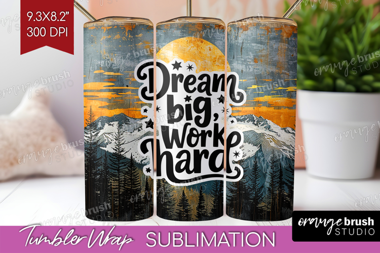 Inspirational Quote Tumbler Wrap - Boho Tumbler PNG