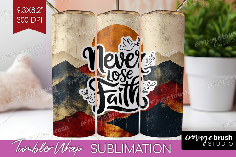 Inspirational Quote Tumbler Wrap - Boho Tumbler PNG