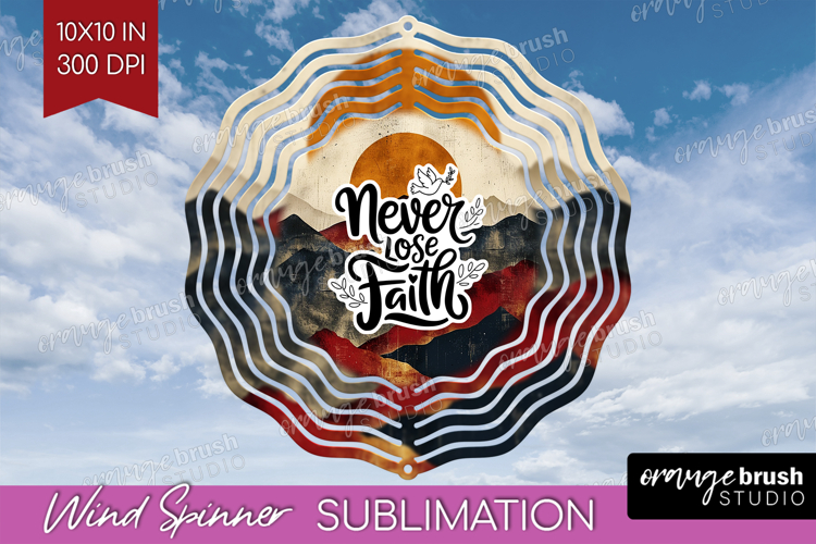 Inspirational Quote Wind Spinner Sublimation PNG - Boho