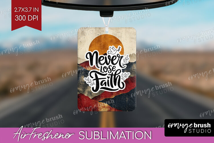 Inspirational Quote Air Freshener PNG - Boho PNG Sublimation example image 1