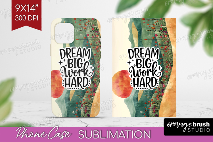 Inspirational Quote Phone Case PNG - Boho Case PNG