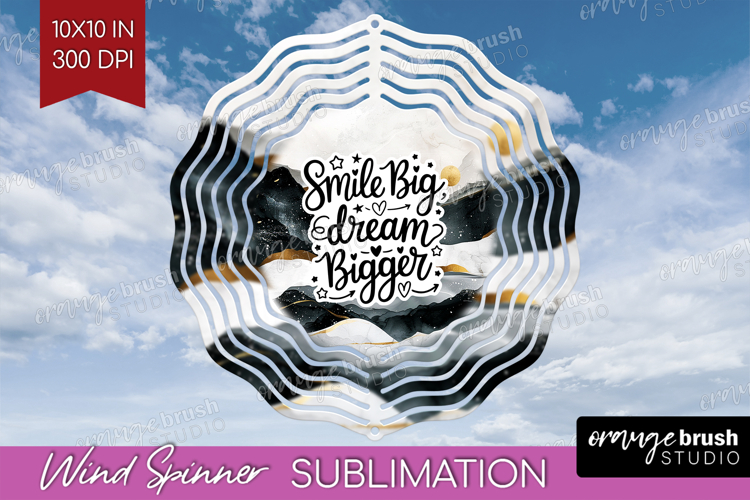 Inspirational Quote Wind Spinner Sublimation PNG - Boho