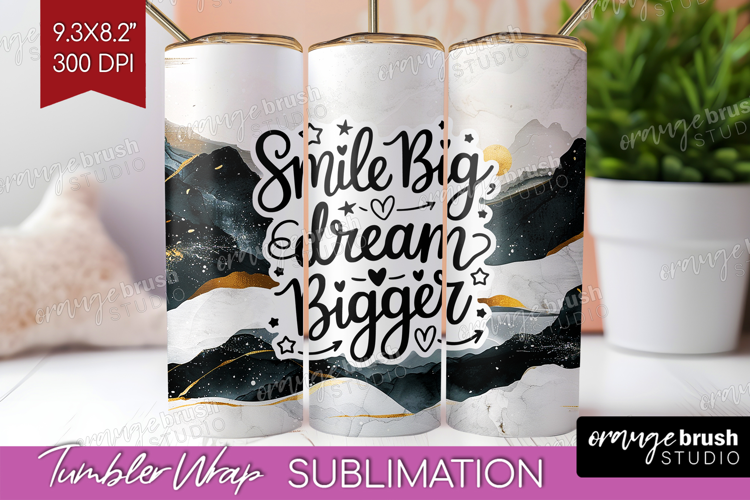 Inspirational Quote Tumbler Wrap - Boho Tumbler PNG