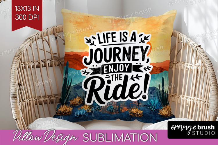 Inspirational Quote Pillow Sublimation - Boho Pillow Cover