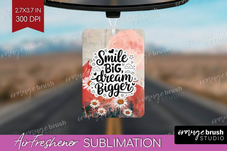 Inspirational Quote Air Freshener PNG - Boho PNG Sublimation example image 1