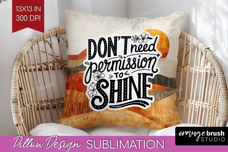 Inspirational Quote Pillow Sublimation - Boho Pillow Cover