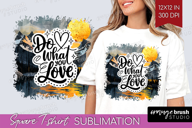 Inspirational Quote Square Tshirt Background - Boho PNG