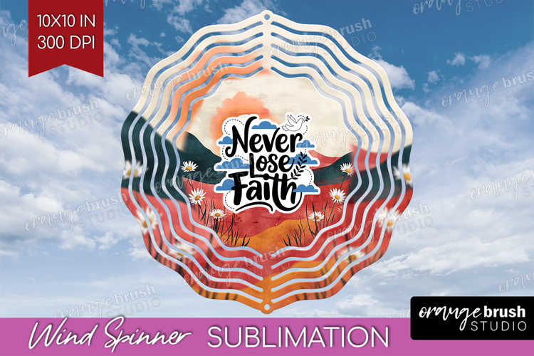 Inspirational Quote Wind Spinner Sublimation PNG - Boho