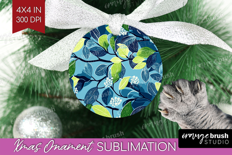Eucalyptus Leaves Ornament PNG - Botanical PNG Sublimation