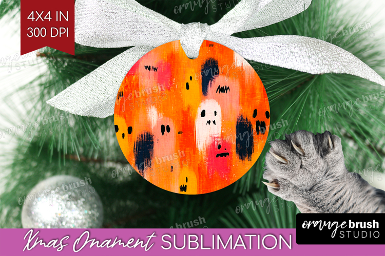 Halloween Ornament PNG - Brush Stroke PNG Sublimation