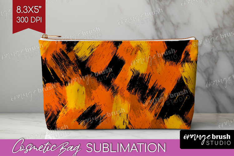 Halloween Cosmetic Bag - Brush Stroke Makeup Bag PNG
