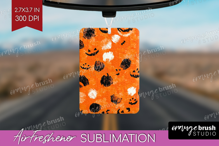 Halloween Air Freshener PNG - Brush Stroke PNG Sublimation