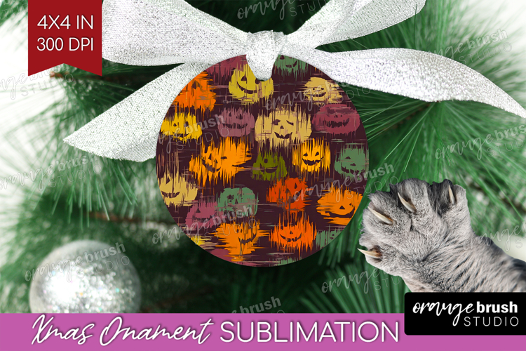 Halloween Ornament PNG - Brush Stroke PNG Sublimation