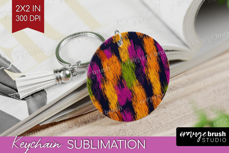 Halloween Keychain PNG - Brush Stroke Keychain Sublimation