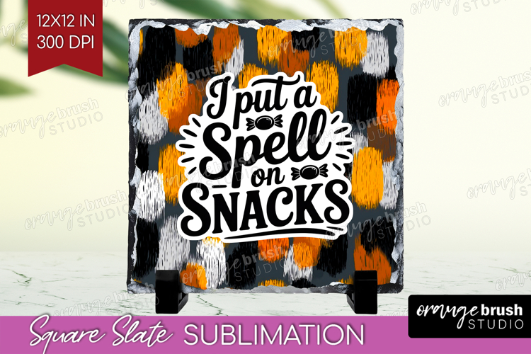 Halloween Quote Slate PNG - Sarcastic Square Slate example image 1