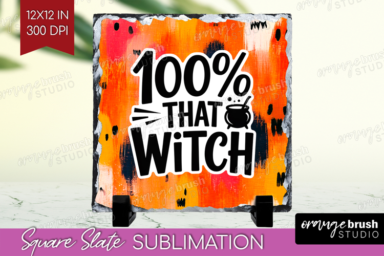 Halloween Quote Slate PNG - Sarcastic Square Slate example image 1