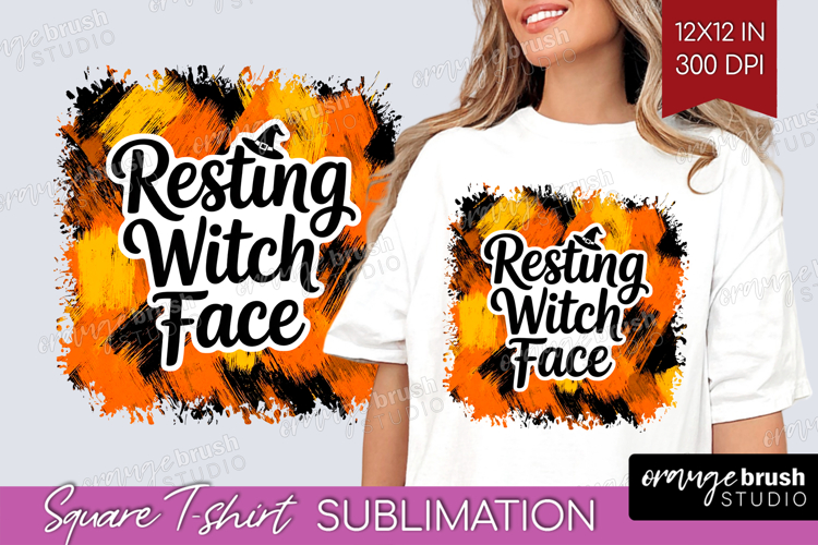 Halloween Quote Square Tshirt Background - Sarcastic PNG example image 1