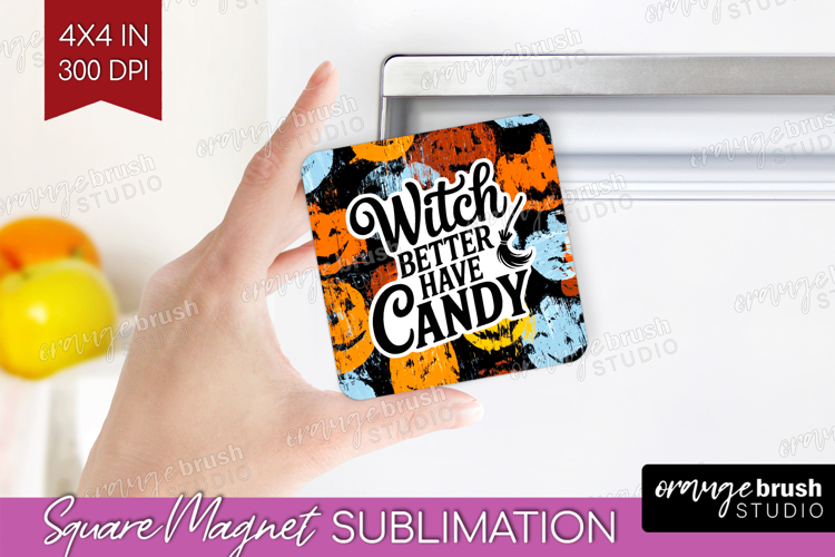 Halloween Quote Magnet Sublimation - Sarcastic Square Magnet