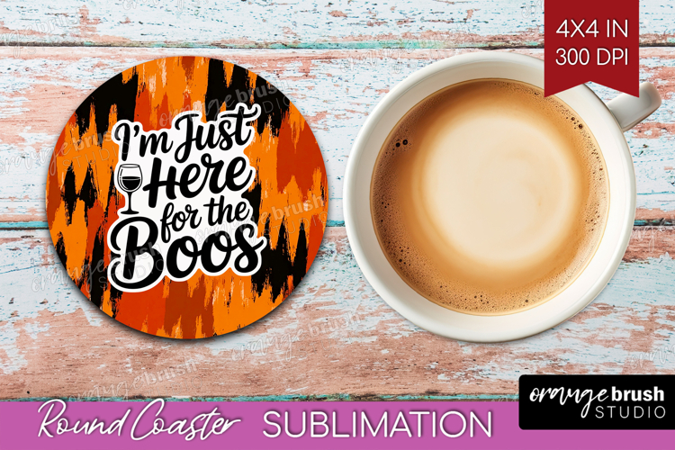 Halloween Quote Round Coaster - Sarcastic Coaster PNG