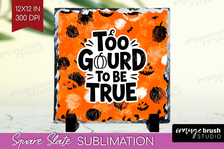 Halloween Quote Slate PNG - Sarcastic Square Slate