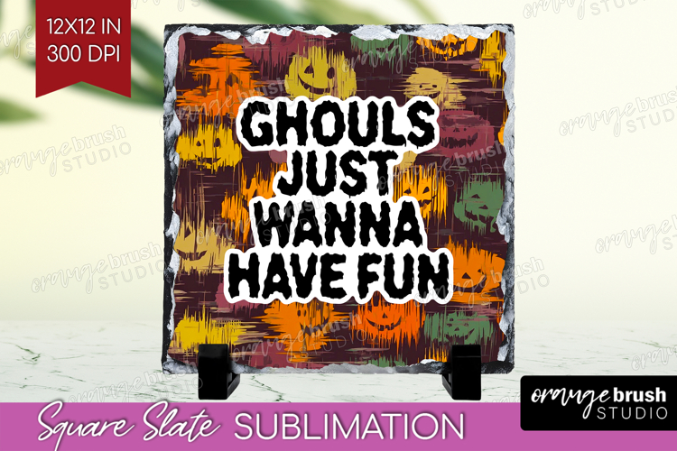 Halloween Quote Slate PNG - Sarcastic Square Slate