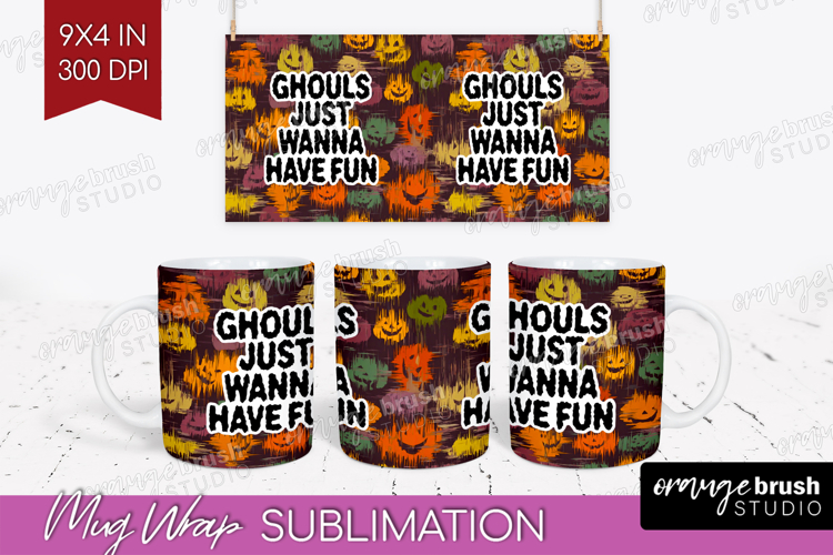 Halloween Quote Mug Wrap - Sarcastic Mug PNG Sublimation