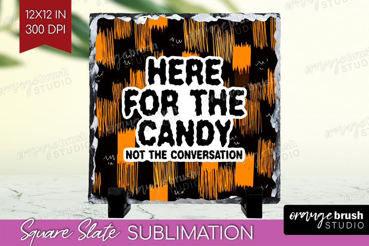 Halloween Quote Slate PNG - Sarcastic Square Slate