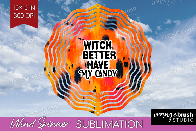 Halloween Quote Wind Spinner Sublimation PNG - Sarcastic example image 1