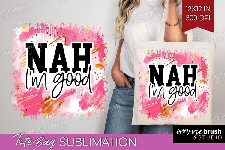 Sarcastic Quotes Quote Tote Bag - Brush Stroke Tote Bag PNG