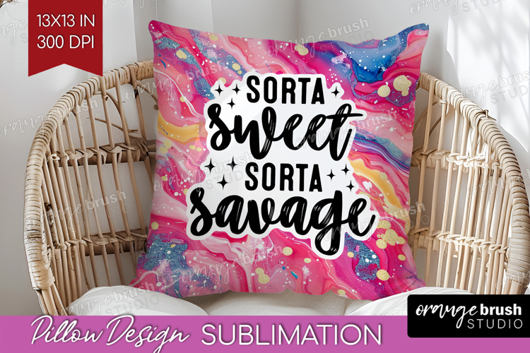 Sarcastic Quotes Quote Pillow Sublimation - Brush Stroke PNG