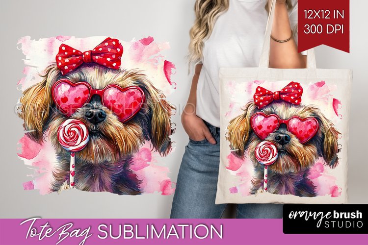 Brussels Griffon Valentine Tote Bag Valentines Day Tote Bag