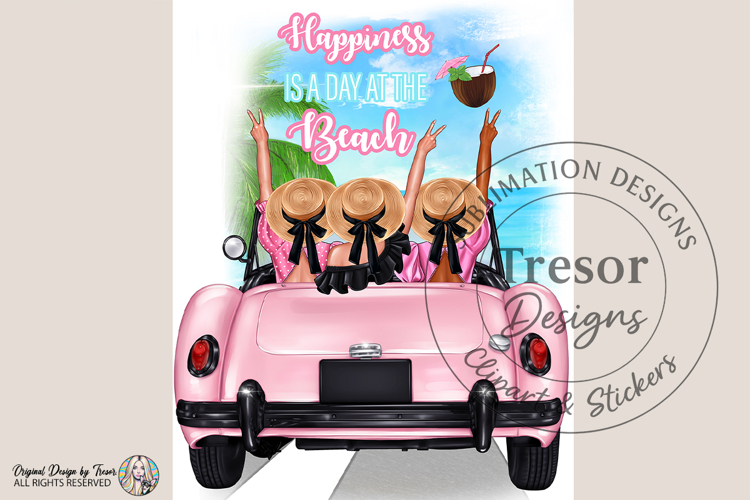 Happiness Is A Day At The Beach Design Besties Summer Girls