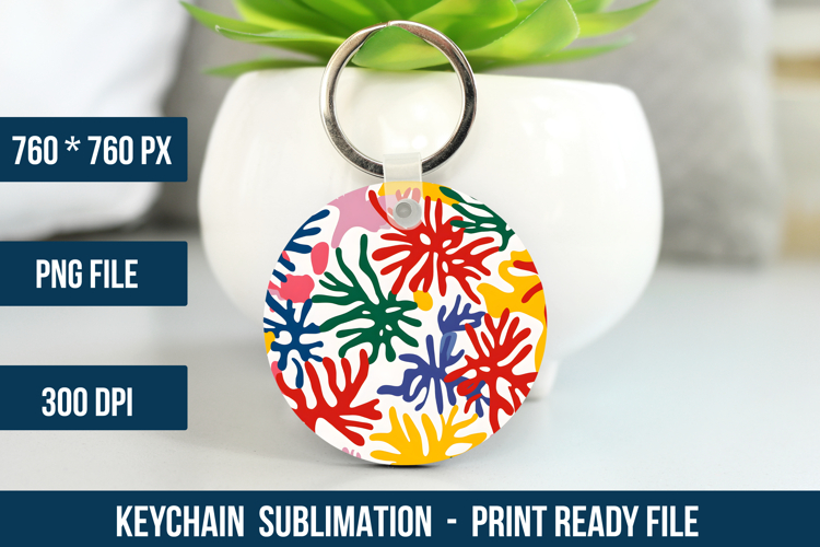 Matisse Pattern Keychain | Keychain Design