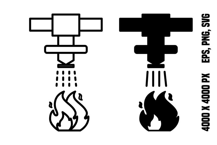 Fire Sprinkler Icons