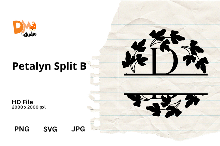 Floral Monogram Letter Svg Image 3