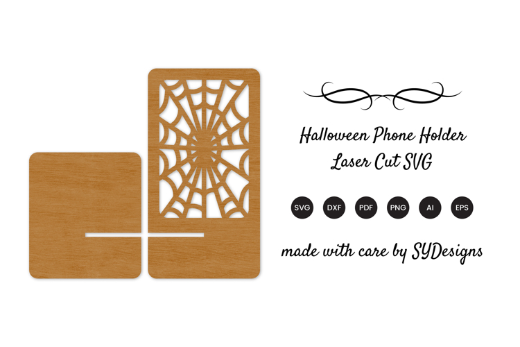 Halloween Phone Holder Laser Cut SVG
