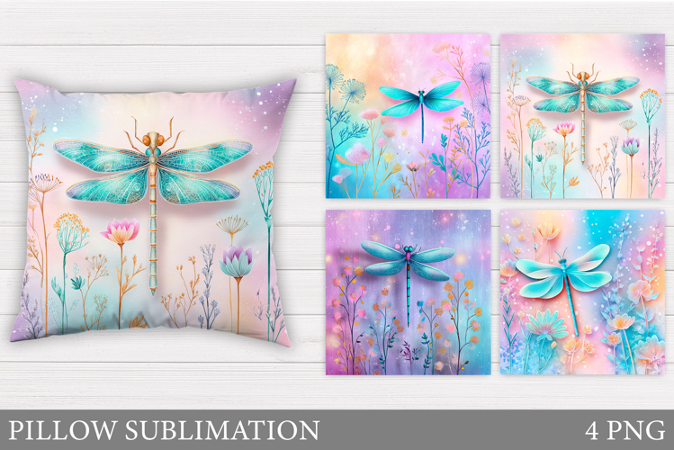 Dragonfly Pillow Design. Dragonfly Sublimation