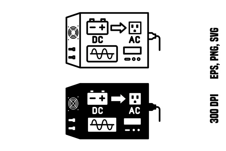 Power Inverter Icons