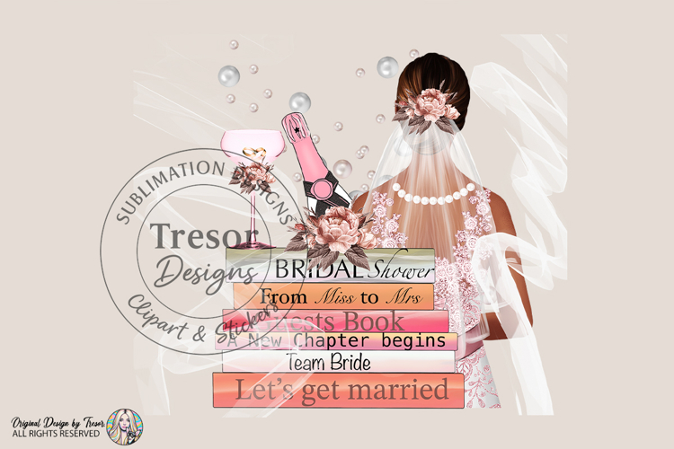 Bridal Shower Bride PNG Wedding Glam Fashion Design Art
