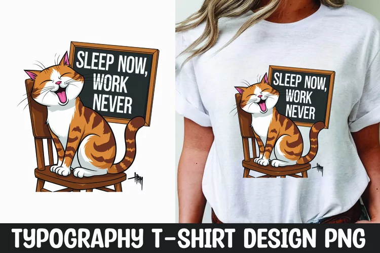 Sarcastic cat quote t-shirt sublimation design