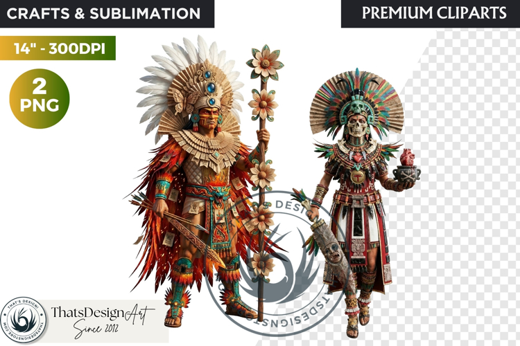 Aztec Deities Pantheon Cliparts | Ancient Mythology gods PNG