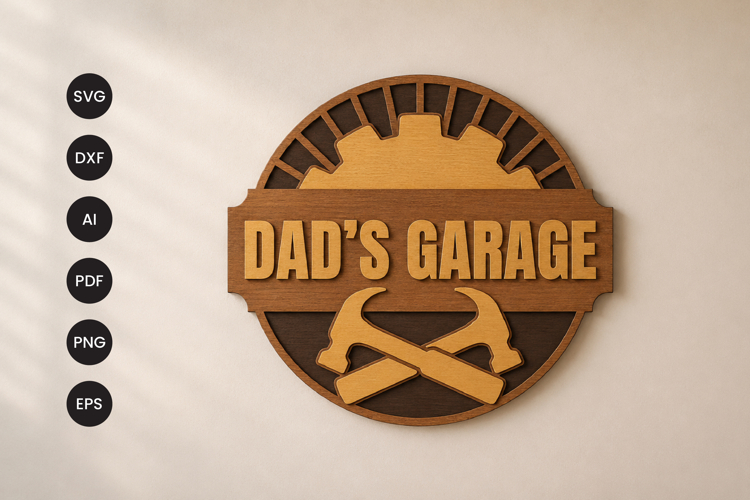 Dad's Garage Svg Image 3