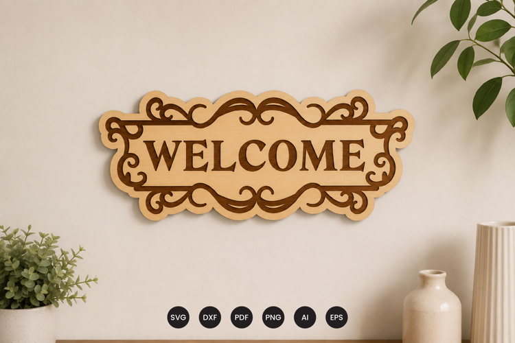 Welcome Sign Lasercut