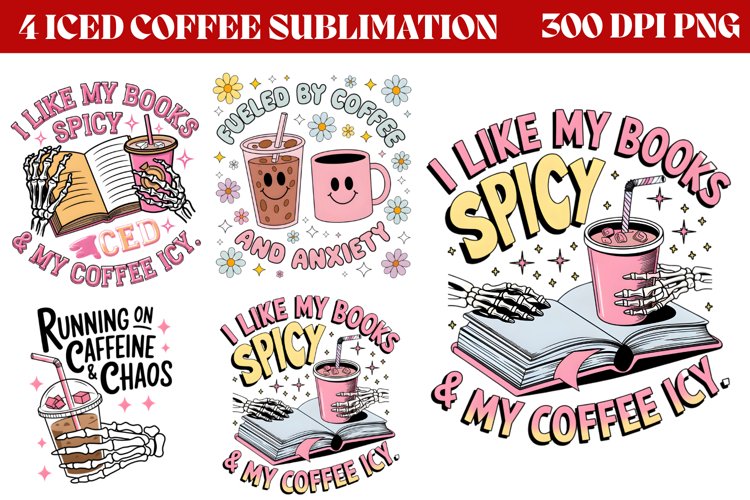 Iced Coffee Sublimation PNG