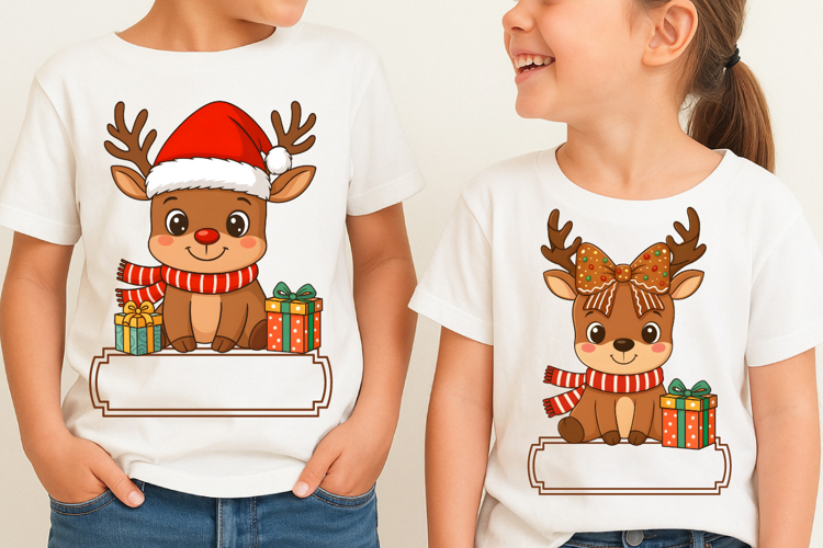 Personalized Reindeer Christmas Kids Png, Merry Christmas