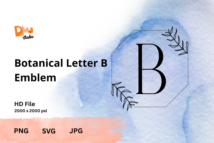 Leaf Monogram Svg Image 12
