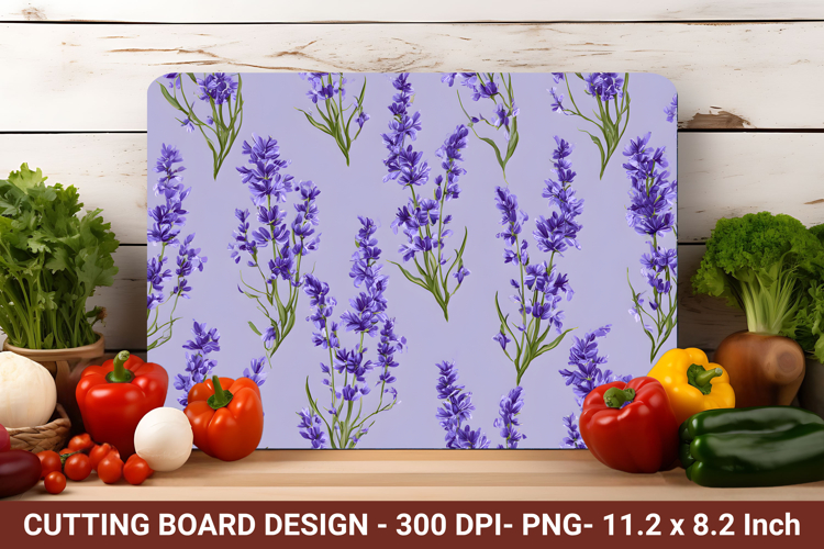 Lavender Flower Cutting Board | Cutting Board Png