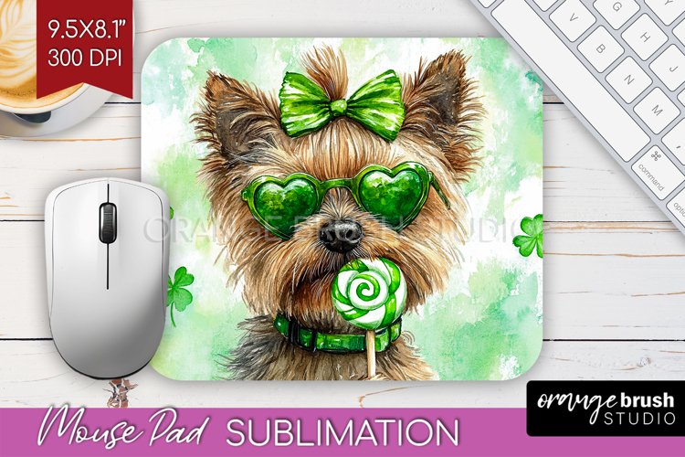 Cairn Terrier St. Patricks Day Dog Mouse Pad Sublimation Dog