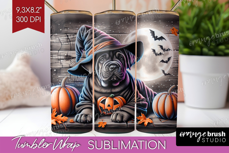 Cane Corso Dog Tumbler Wrap Halloween Tumbler PNG
